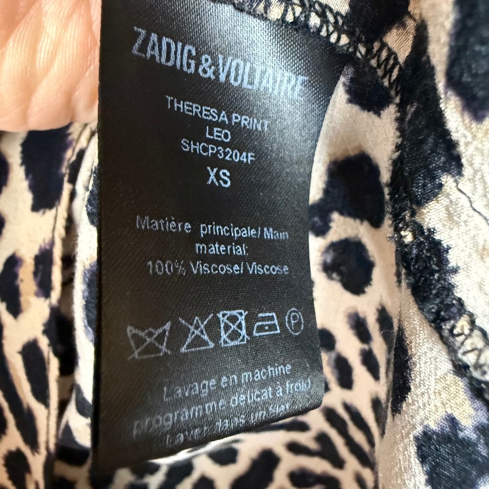 Zadig & Voltaire Theresa Leo Print Blouse - Picture 13 of 13